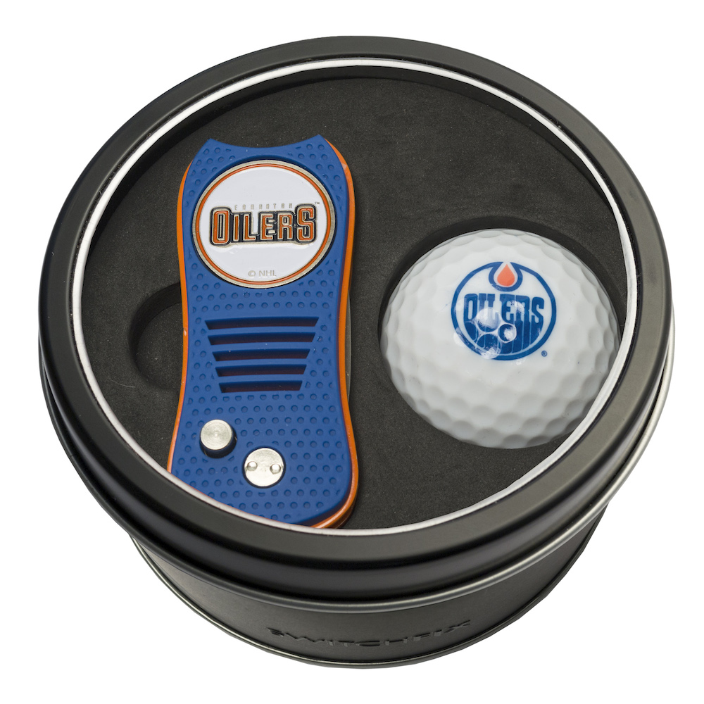 Edmonton Oilers Switchblade Divot Tool and Golf Ball Gift Pack