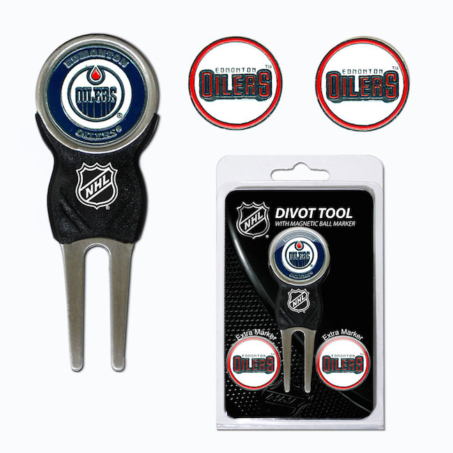 Edmonton Oilers 3 Marker Signature Divot Tool Pack