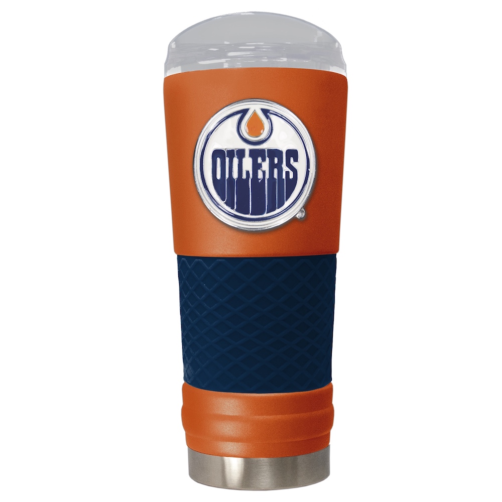 Edmonton Oilers 24 oz DRAFT SERIES NHL Powder Coated Insulated Travel Tumbler
