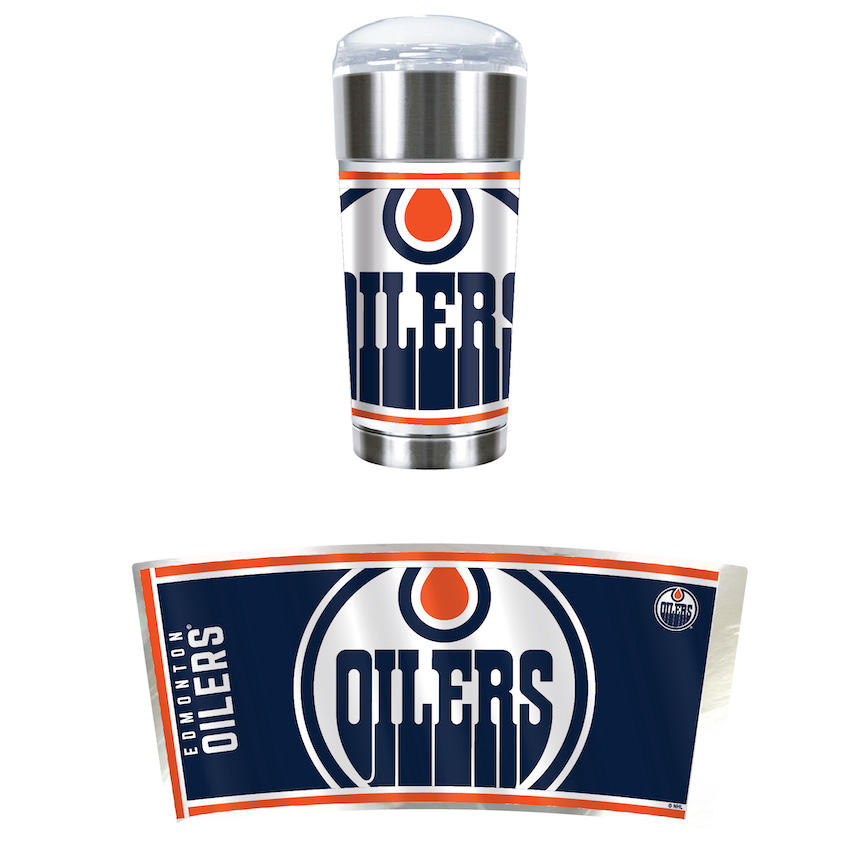 Edmonton Oilers 24 oz EAGLE Travel Mug Tumbler