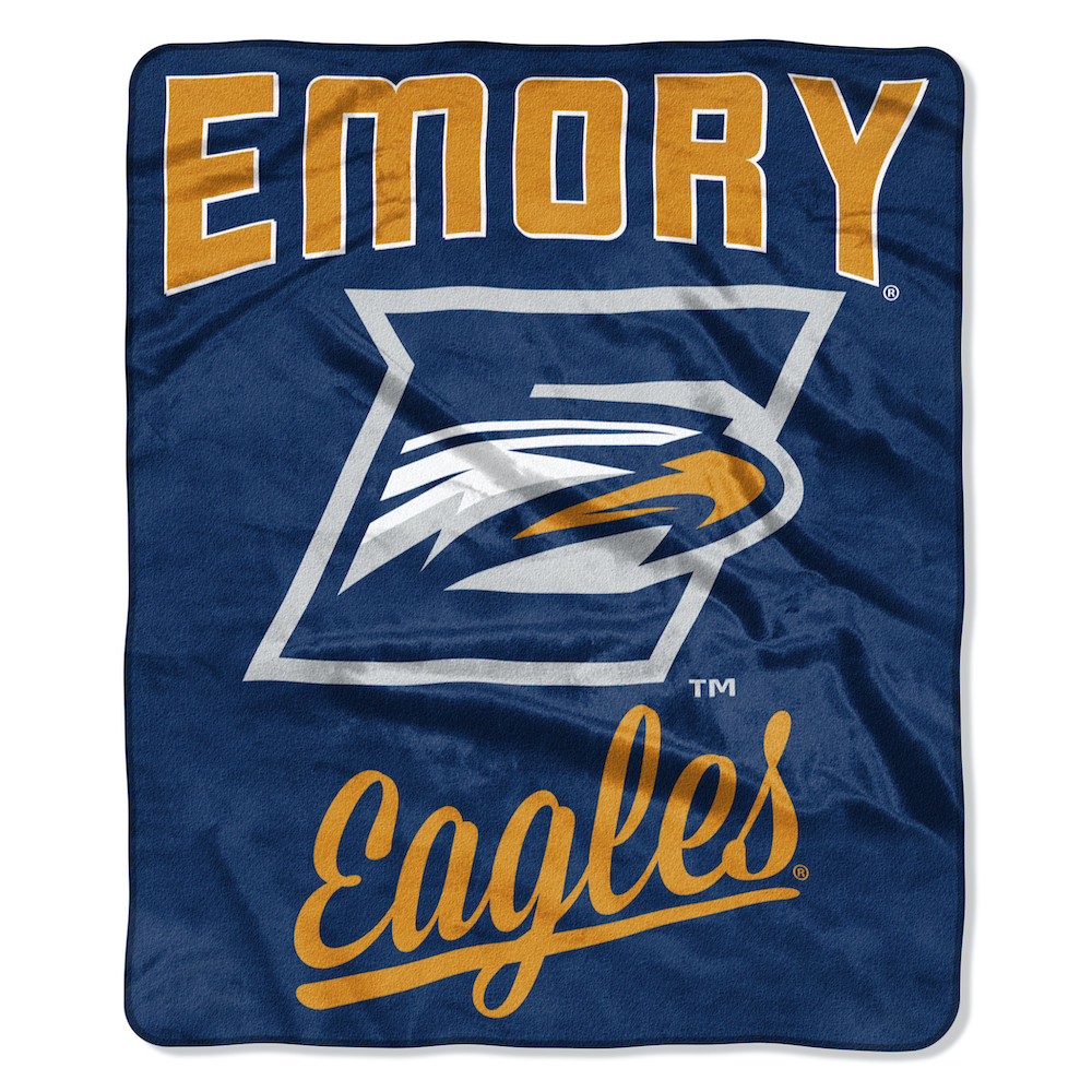 Emory Eagles Plush Fleece Raschel Blanket 50 x 60