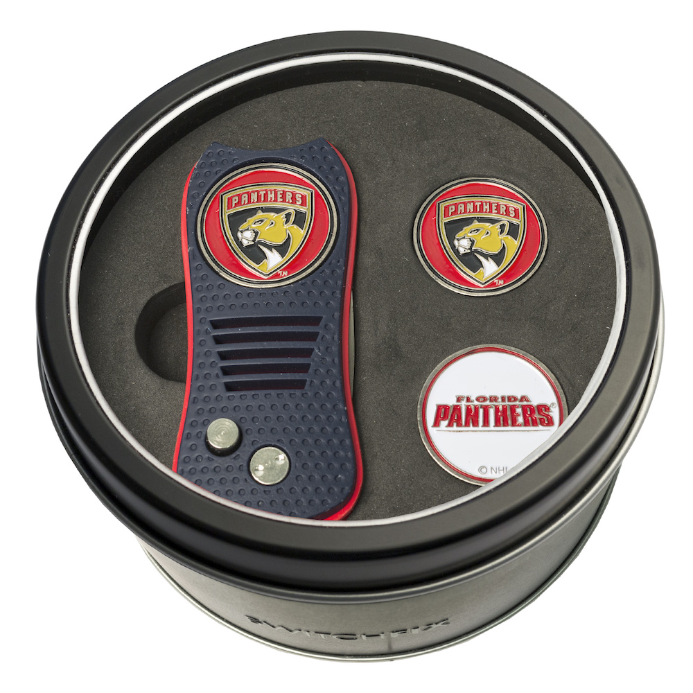 Florida Panthers Switchblade Divot Tool and 2 Ball Marker Gift Pack