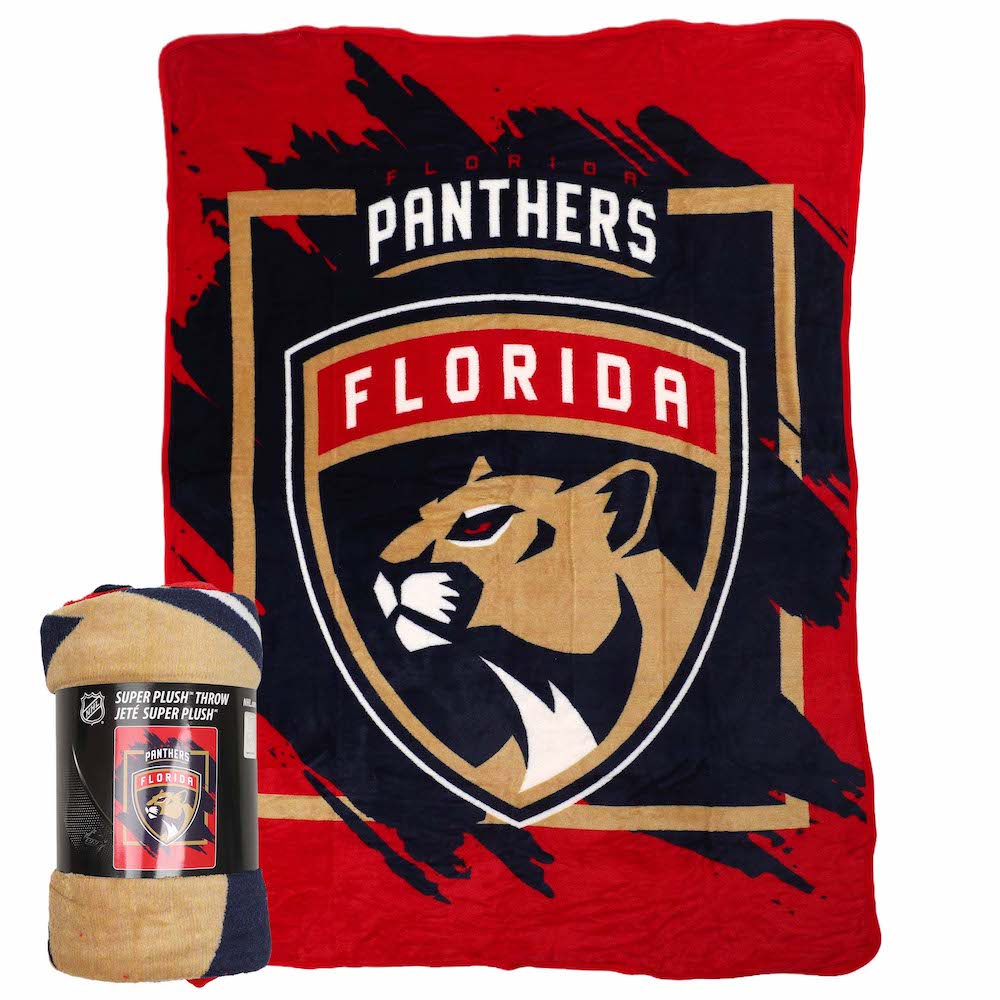Florida Panthers Micro Raschel 50 x 60 Team Blanket