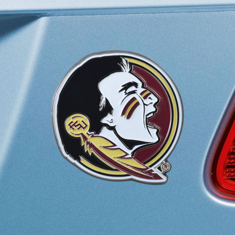 Florida State Seminoles Color Metal Auto Emblem