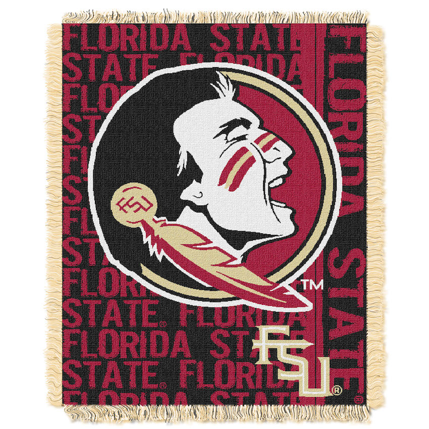 Florida State Seminoles Double Play Tapestry Blanket 48 x 60