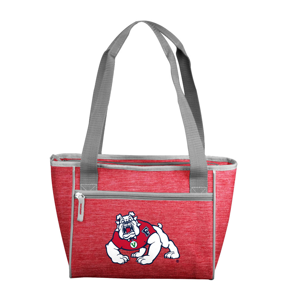 Fresno State Bulldogs Crosshatch 16 Can Cooler Tote