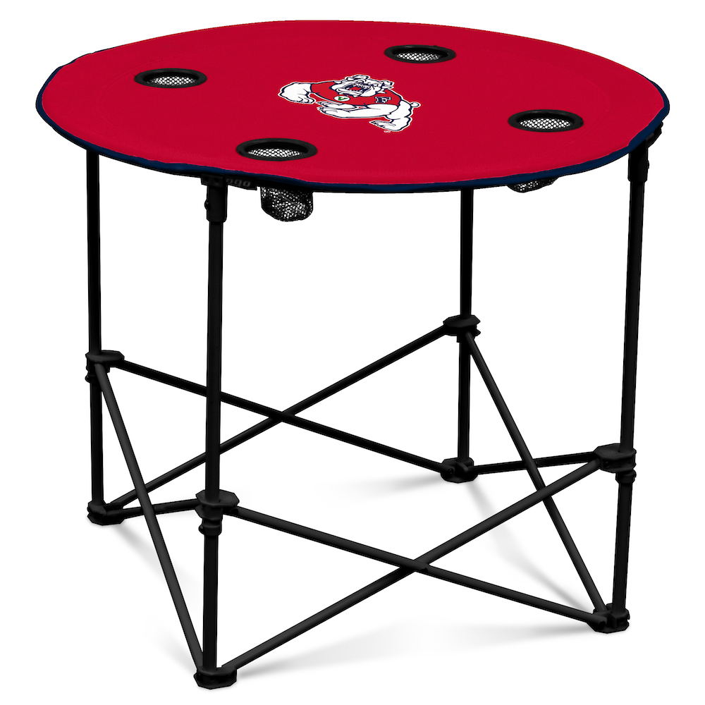 Fresno State Bulldogs Round Tailgate Table