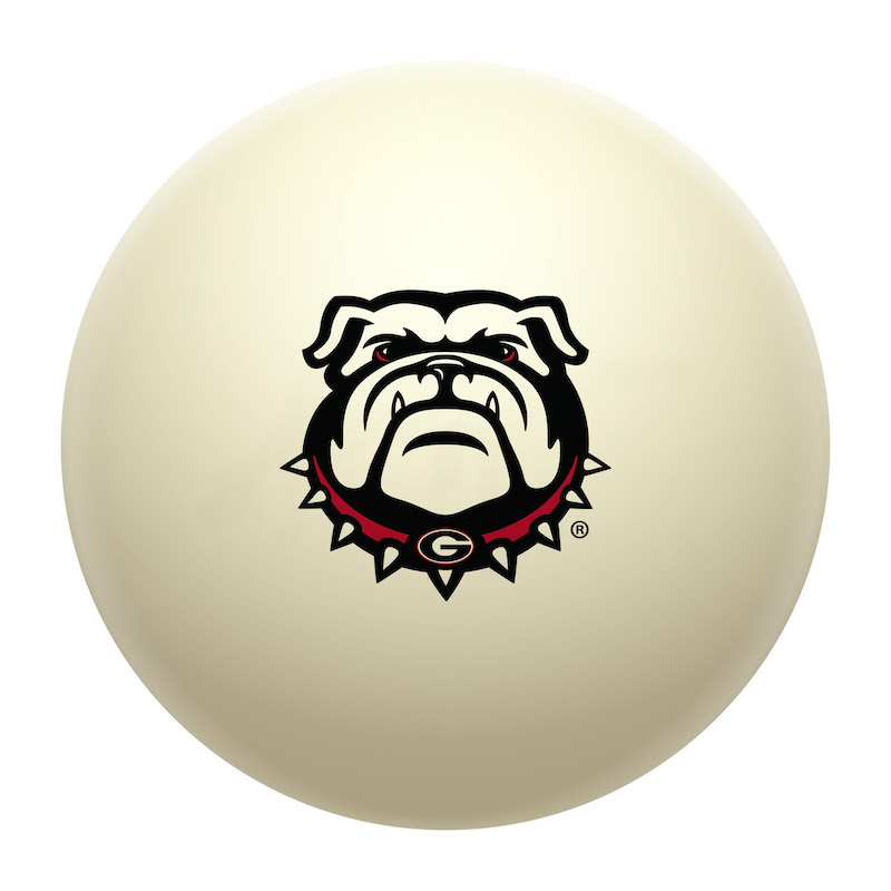 Georgia Bulldogs Billiards Cue Ball