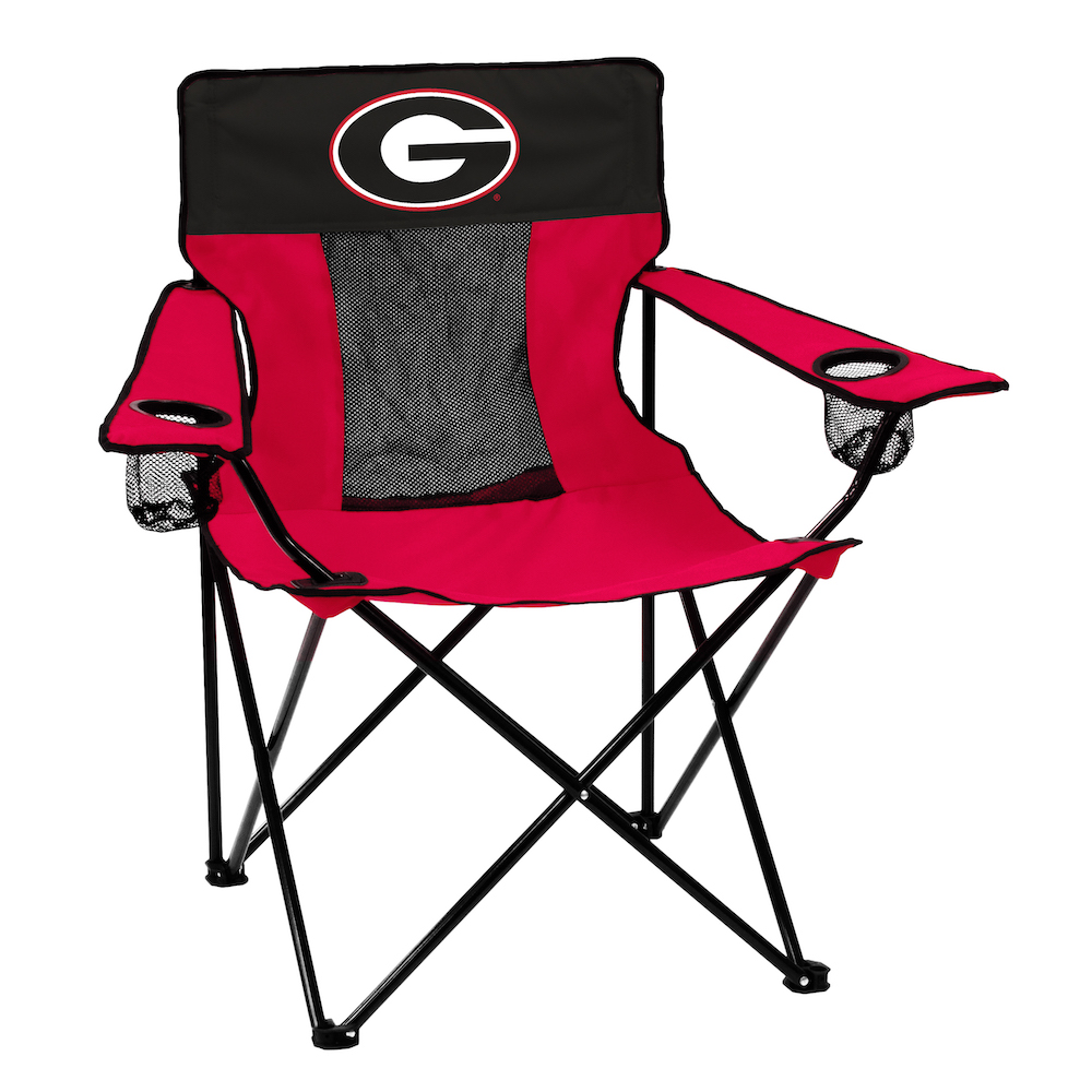 Georgia Bulldogs ELITE logo folding camp style chair