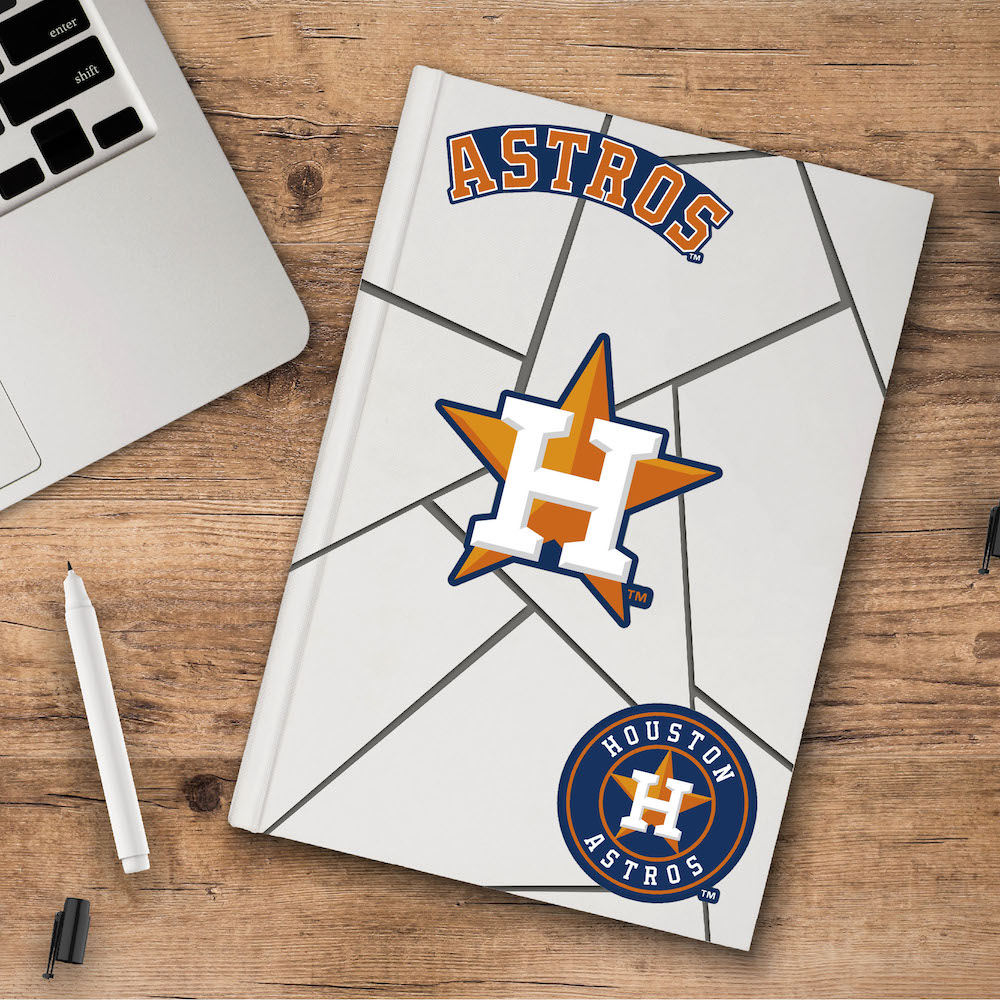 Houston Astros Team Logo Decal 3 Pack