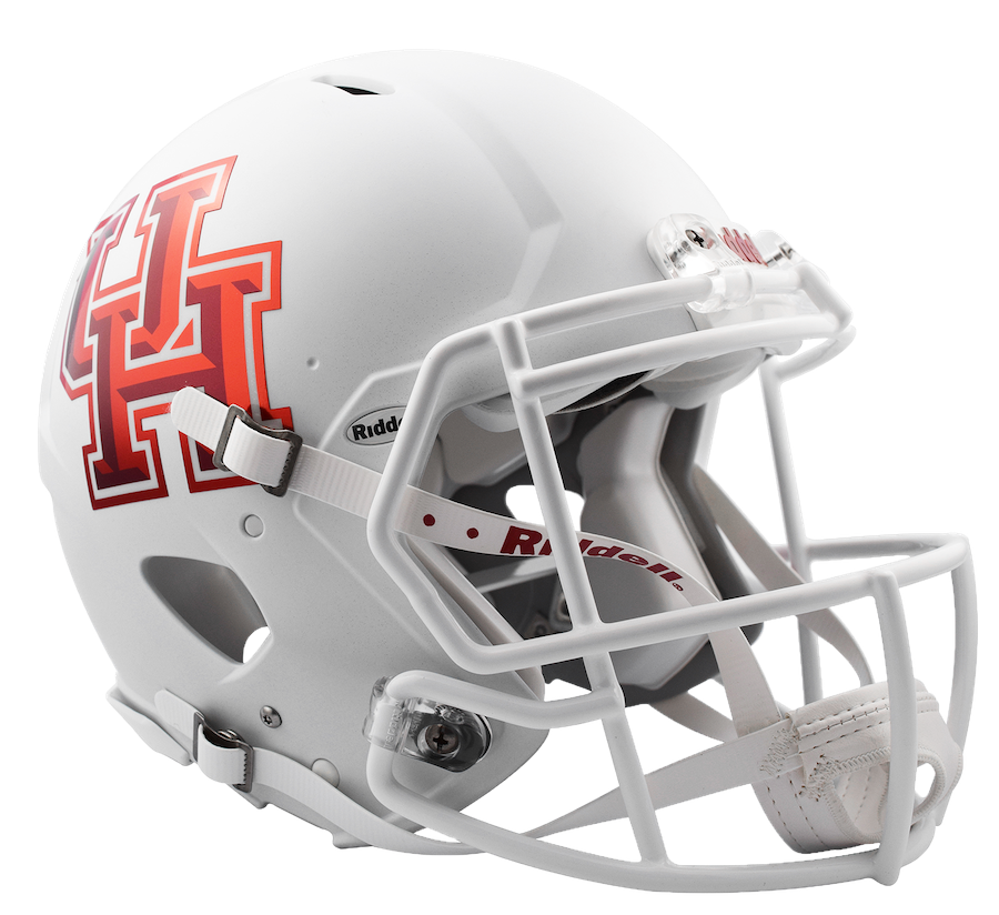 Houston Cougars SPEED Revolution Authentic Football Helmet - WHITE