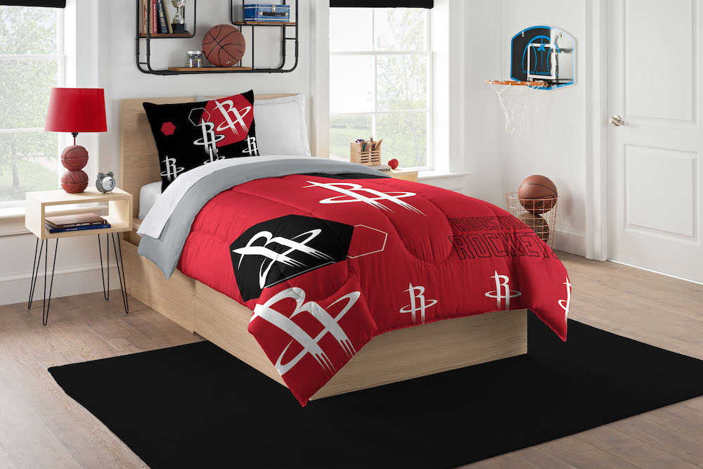 Houston Rockets Twin Comforter Set with Sham