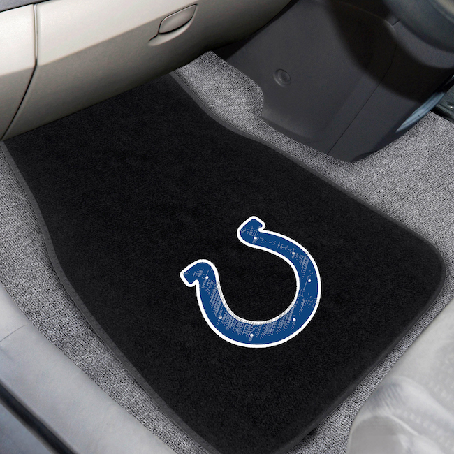 Indianapolis Colts Car Floor Mats 17 x 26 Embroidered Pair