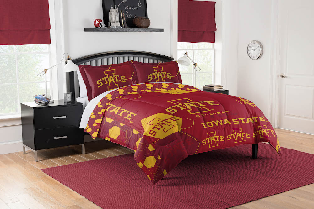 Iowa State Cyclones QUEEN/FULL size Comforter and 2 Shams