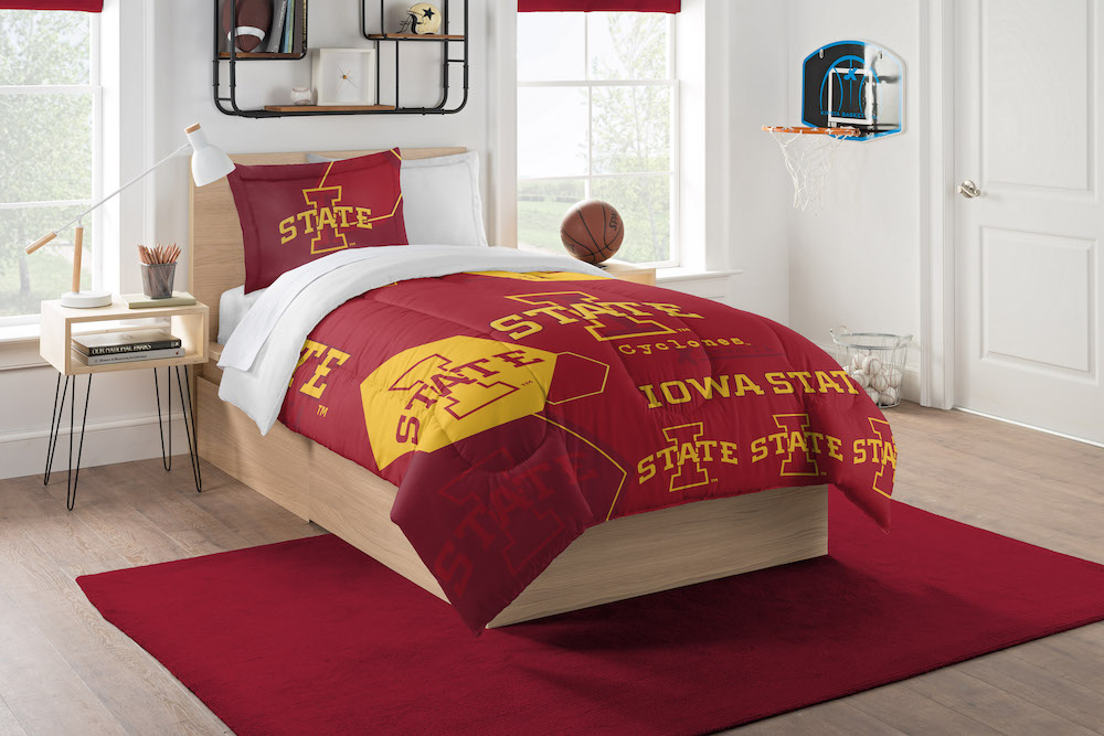 Iowa State Cyclones Twin Comforter Set with Sham