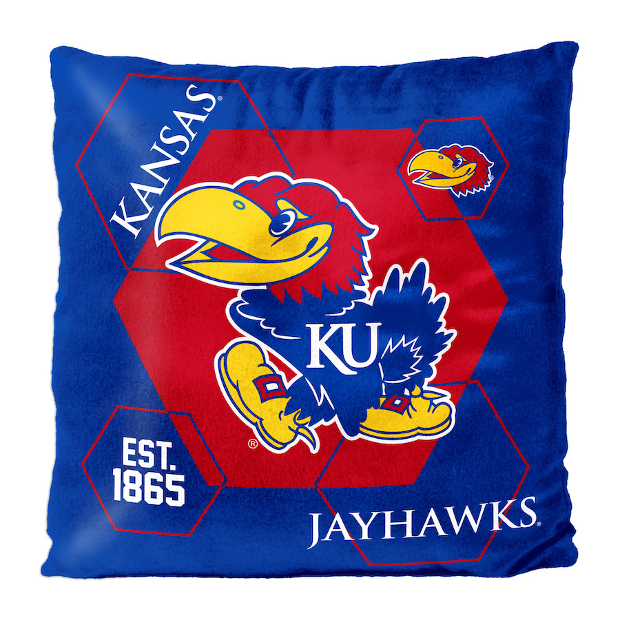 Kansas Jayhawks Velvet REVERSE Pillow