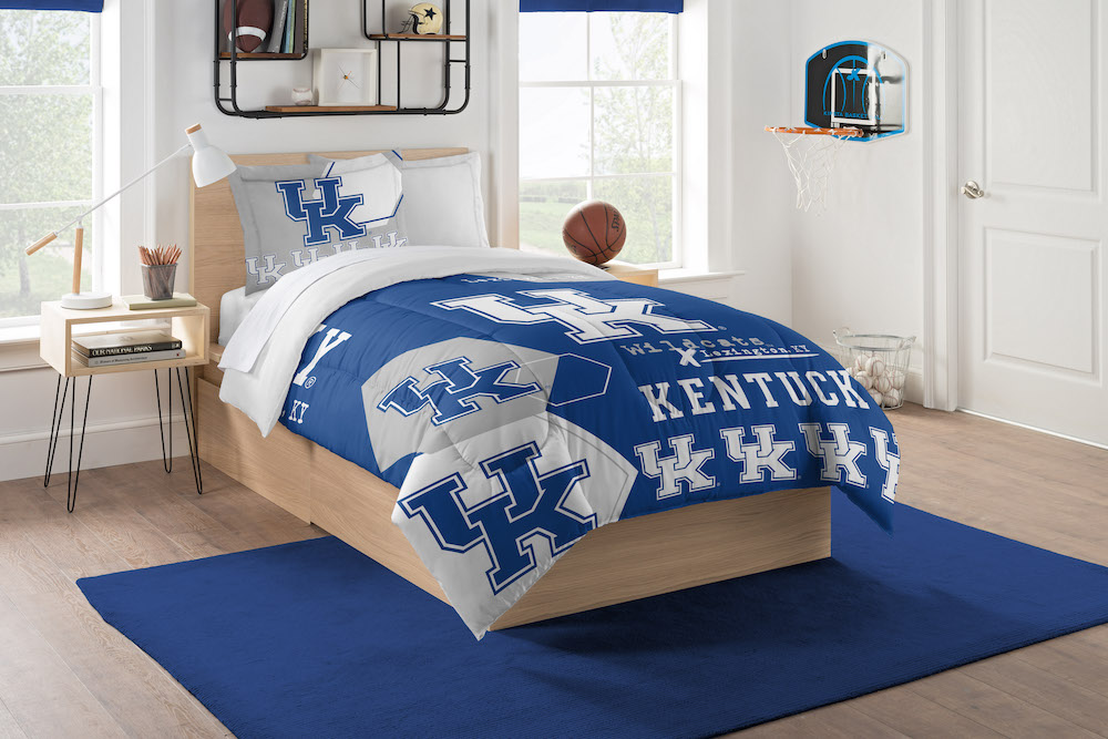 Kentucky Wildcats Twin Comforter Set with Sham