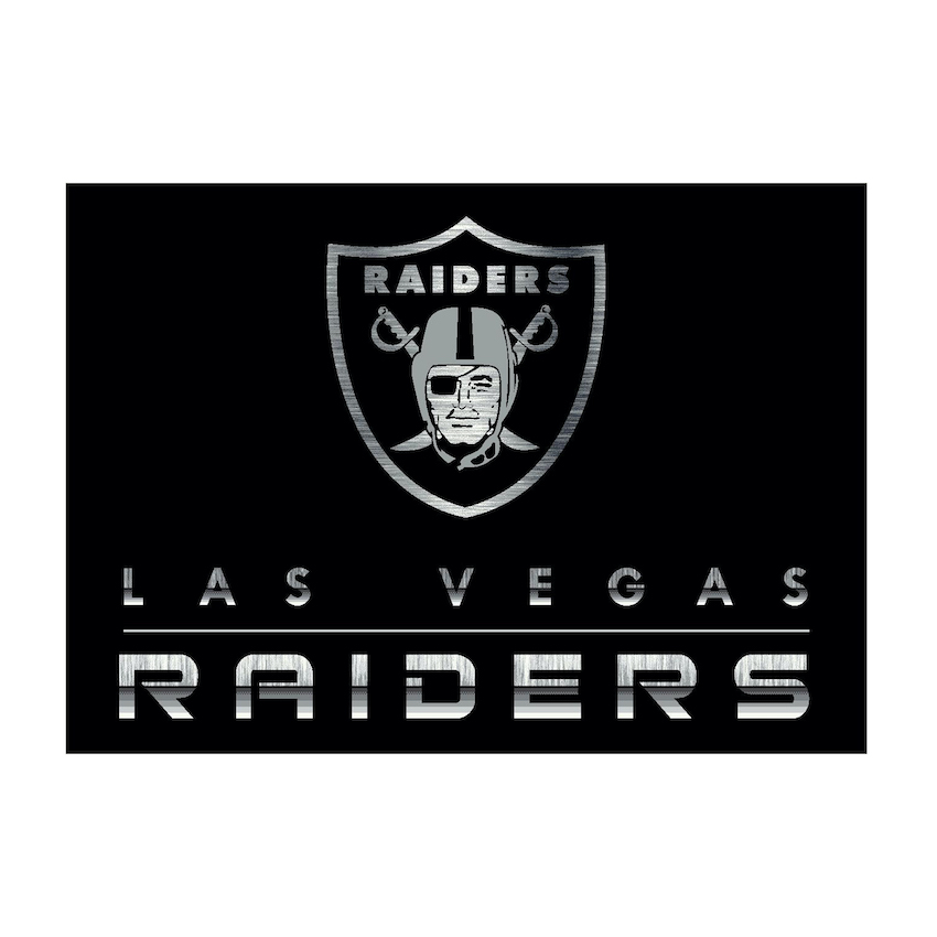 Las Vegas Raiders 6 X 8 CHROME Rug