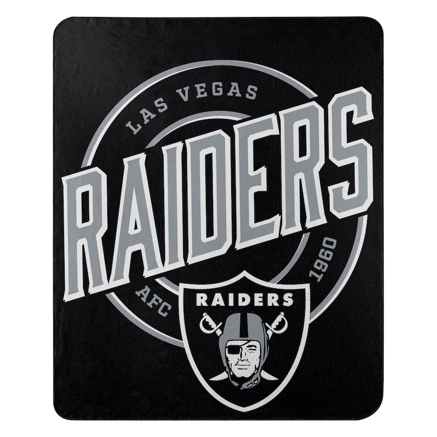 Las Vegas Raiders Fleece Throw Blanket 50 x 60