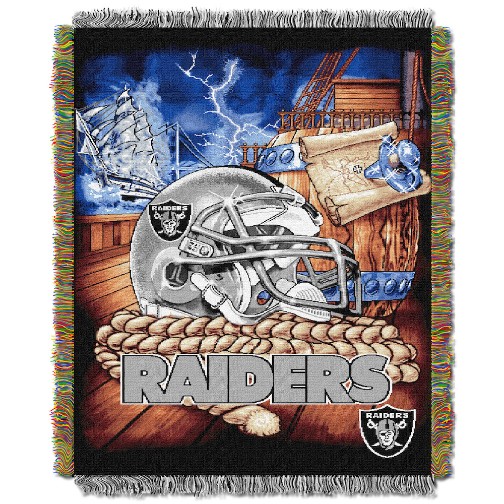 Las Vegas Raiders Home Field Advantage Series Tapestry Blanket 48 x 60