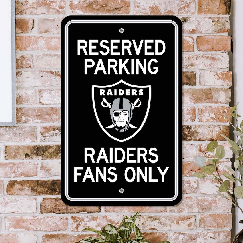 Las Vegas Raiders RESERVED Parking Sign