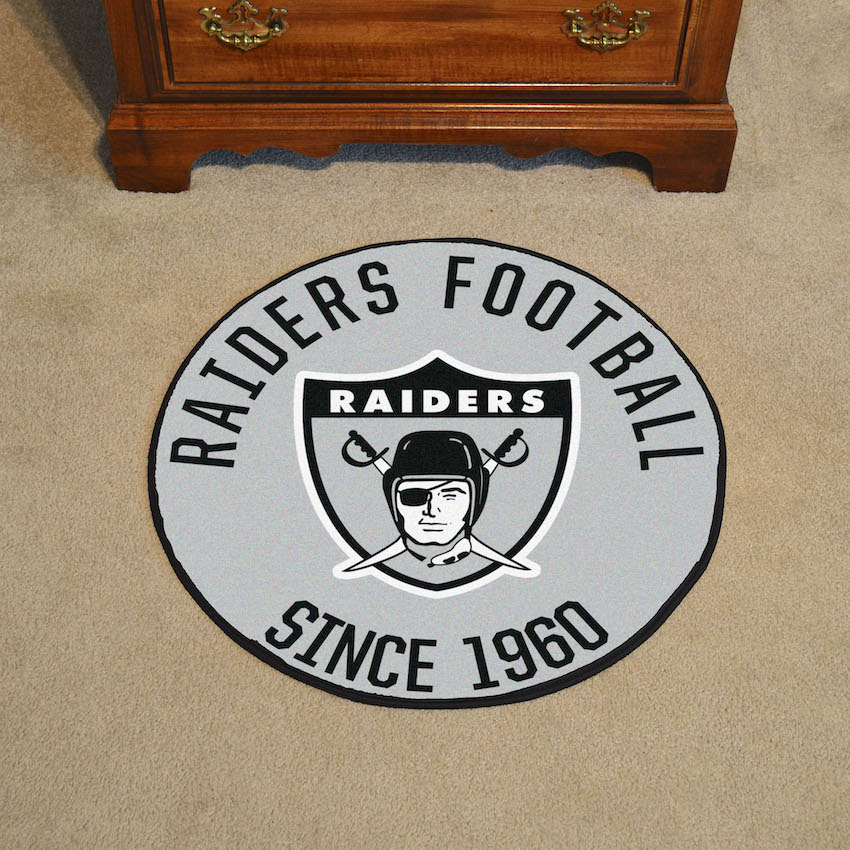 Las Vegas Raiders Vintage Roundel Mat Throwback Logo