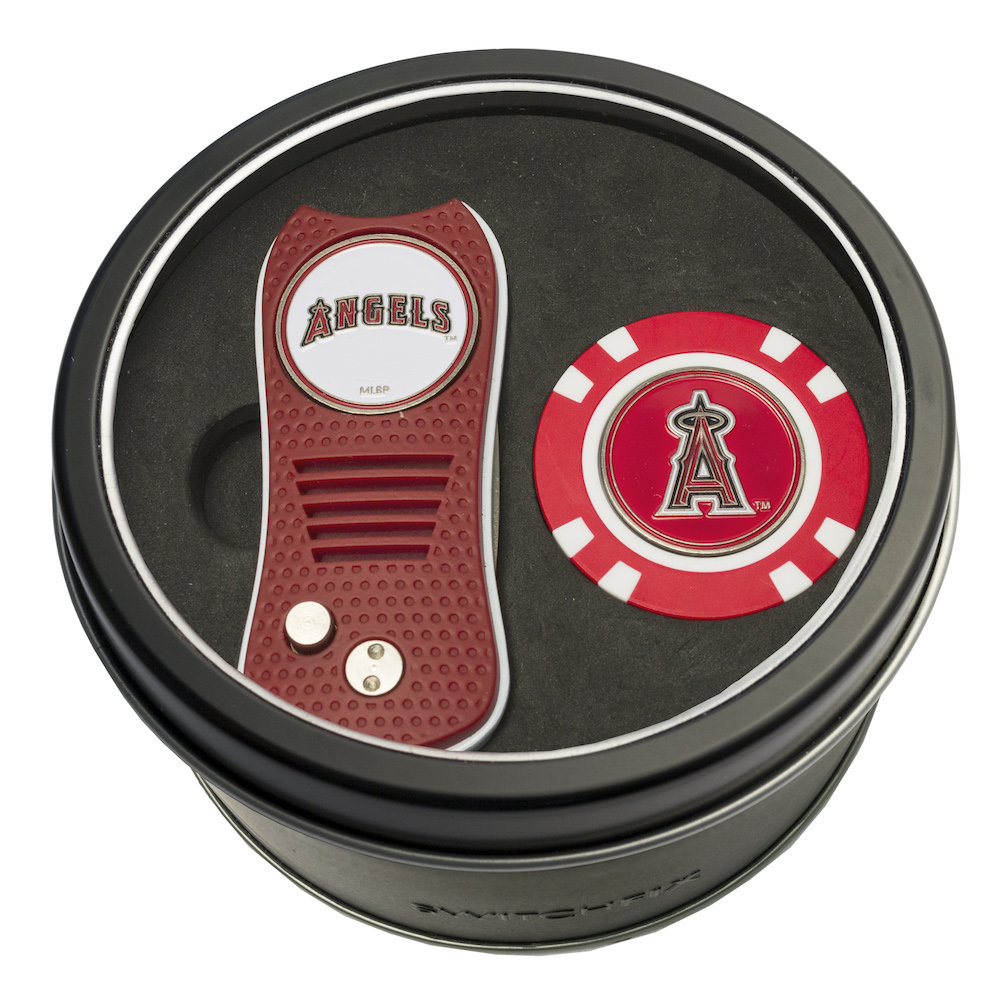 Los Angeles Angels Switchblade Divot Tool and Golf Chip Gift Pack