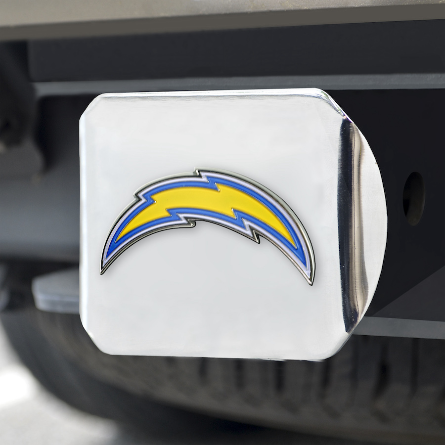 Los Angeles Chargers Color Chrome Trailer Hitch Cover