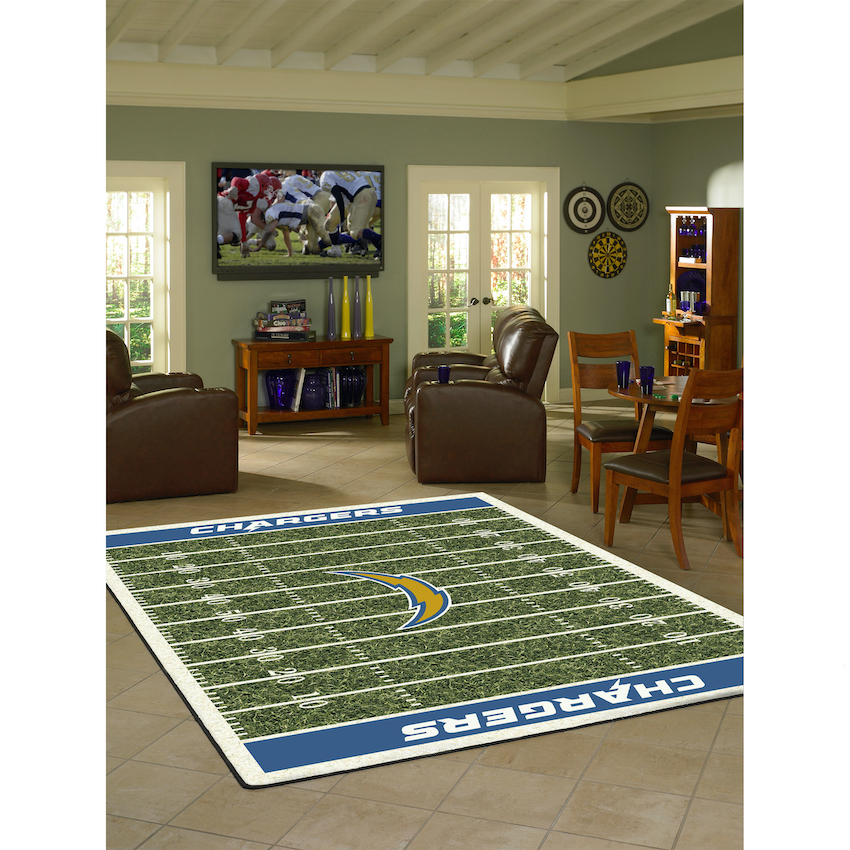 Los Angeles Chargers 4 X 6 HOMEFIELD Rug