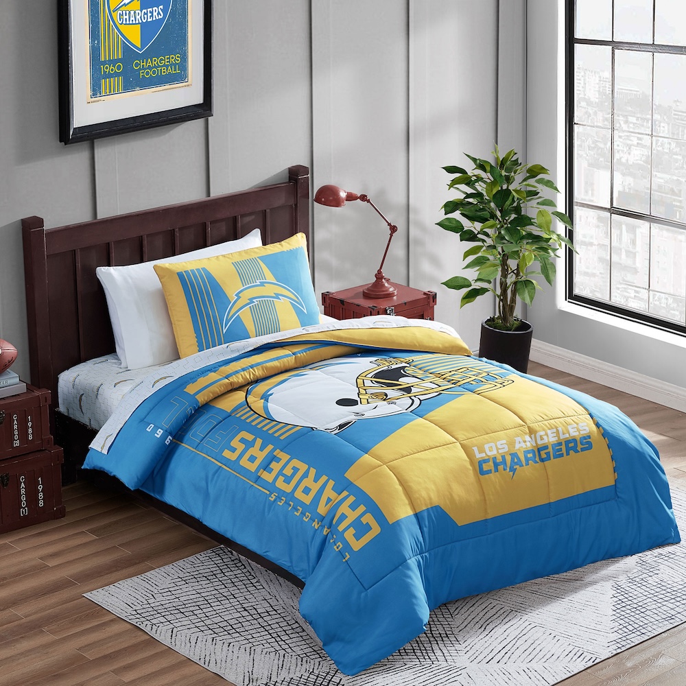 Los Angeles Chargers TWIN Bed in a Bag Set