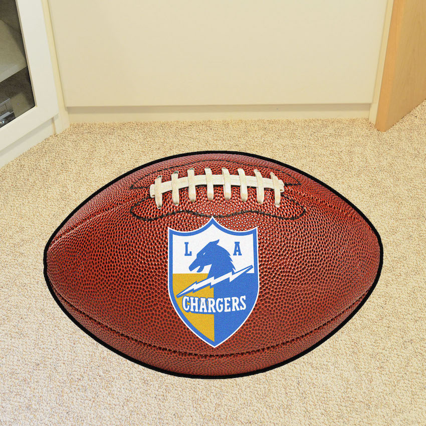 Los Angeles Chargers Vintage 22 x 35 Football Mat Throwback Logo