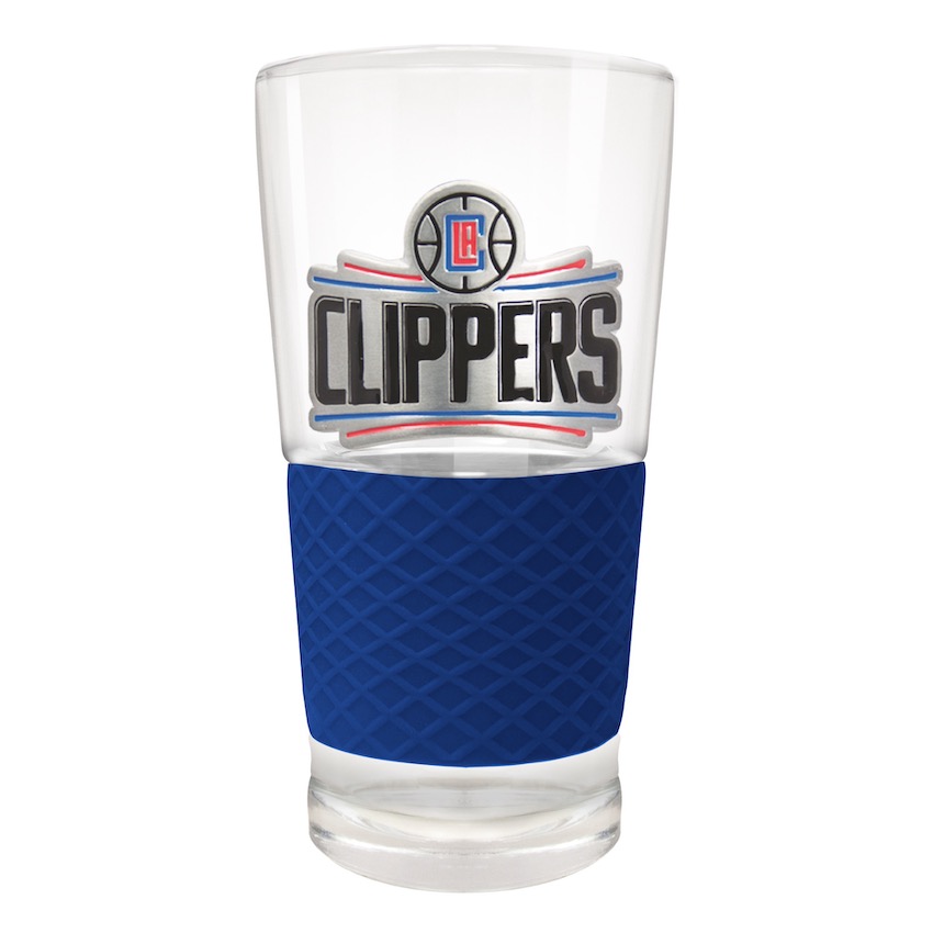 Los Angeles Clippers 22 oz Pilsner Glass with Silicone Grip