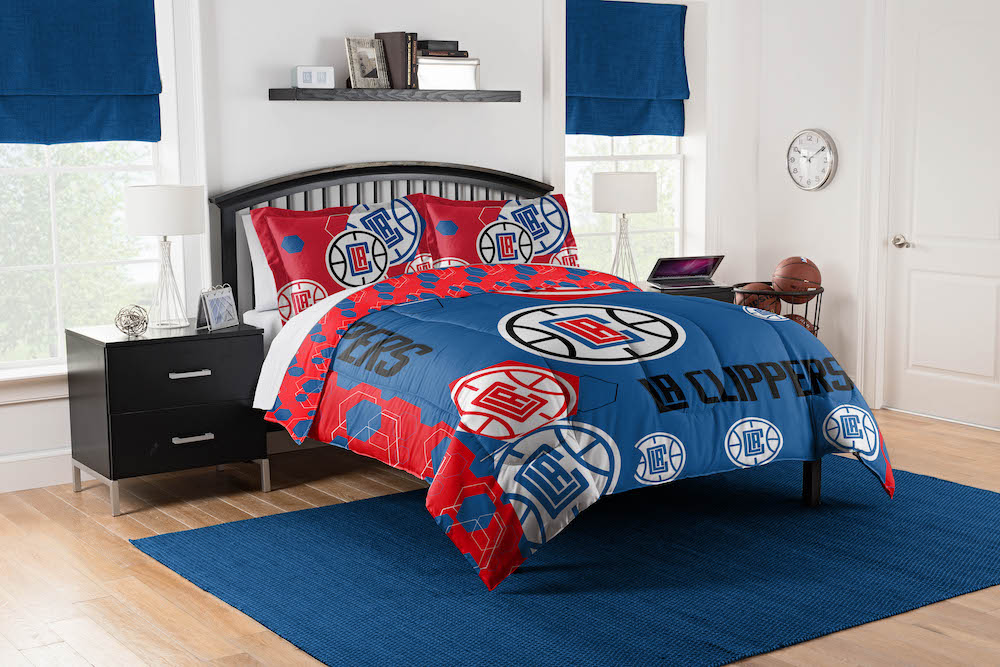 Los Angeles Clippers QUEEN/FULL size Comforter and 2 Shams