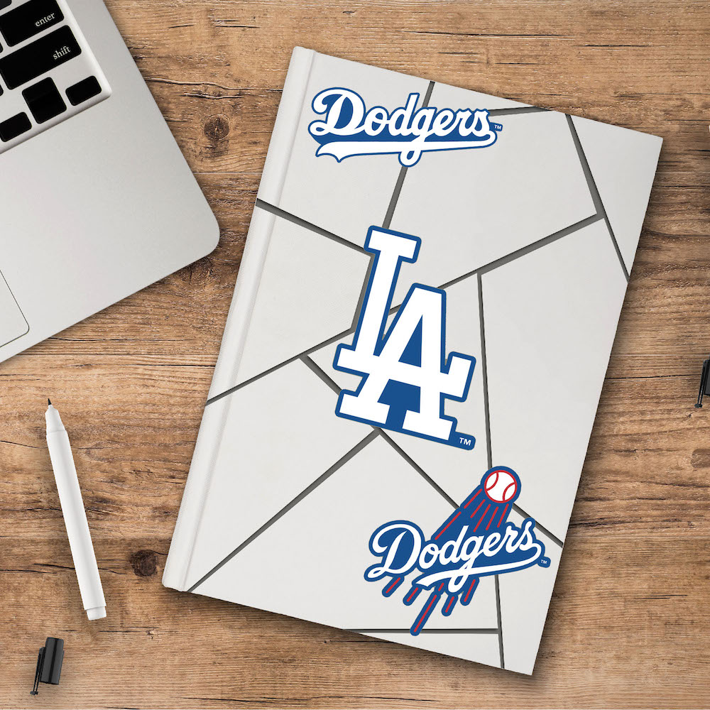 Los Angeles Dodgers Team Logo Decal 3 Pack