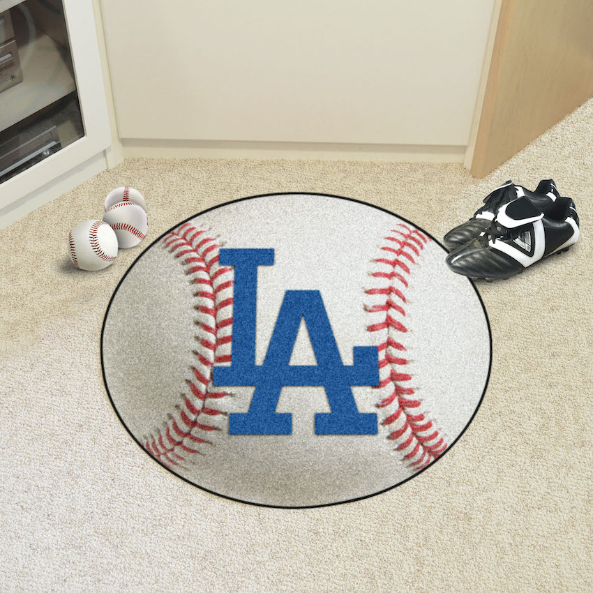 Los Angeles Dodgers LOGO Round Baseball Mat