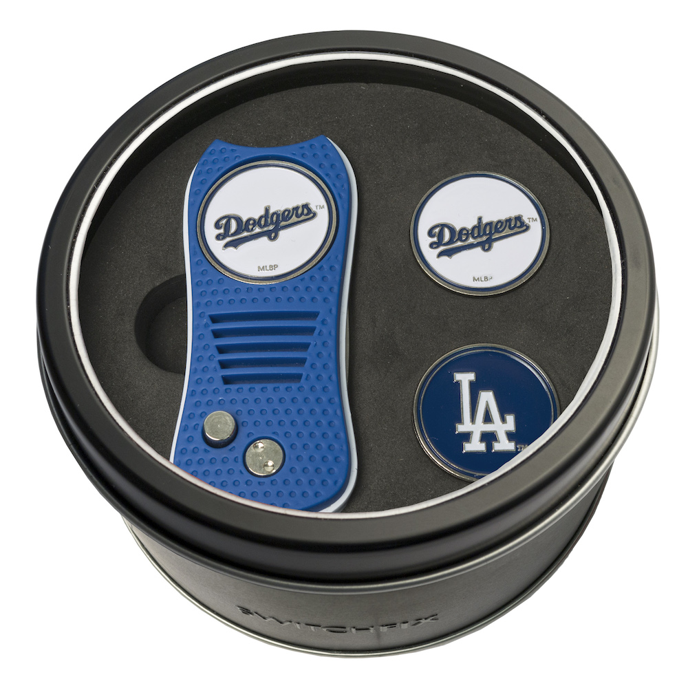 Los Angeles Dodgers Switchblade Divot Tool and 2 Ball Marker Gift Pack