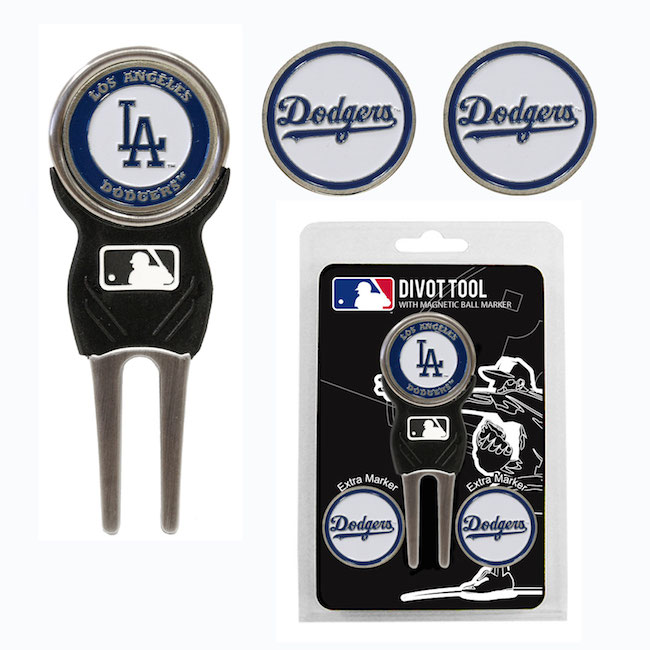 Los Angeles Dodgers 3 Marker Signature Divot Tool Pack