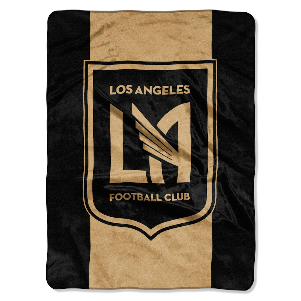 Los Angeles Football Club Large Plush Fleece Raschel Blanket 60 x 80