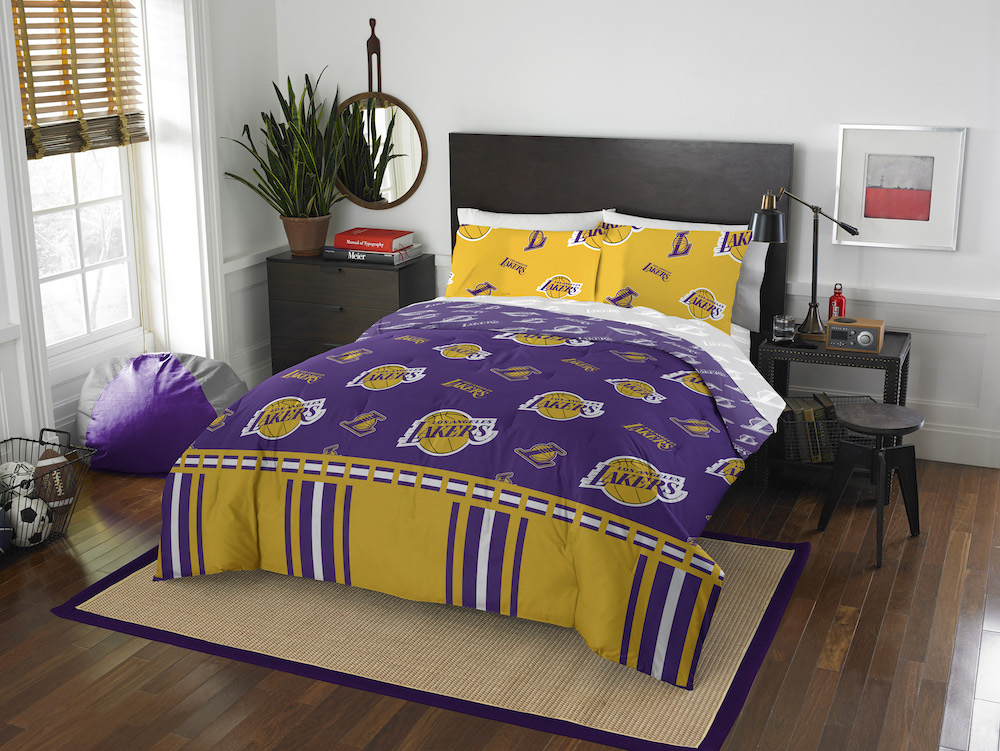 Los Angeles Lakers QUEEN Bed in a Bag Set