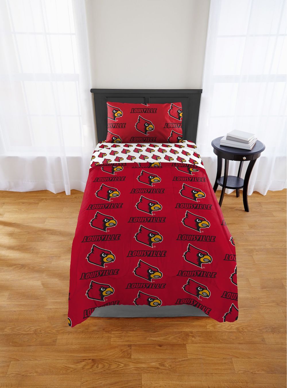 Louisville Cardinals TWIN Bed in a Bag Set