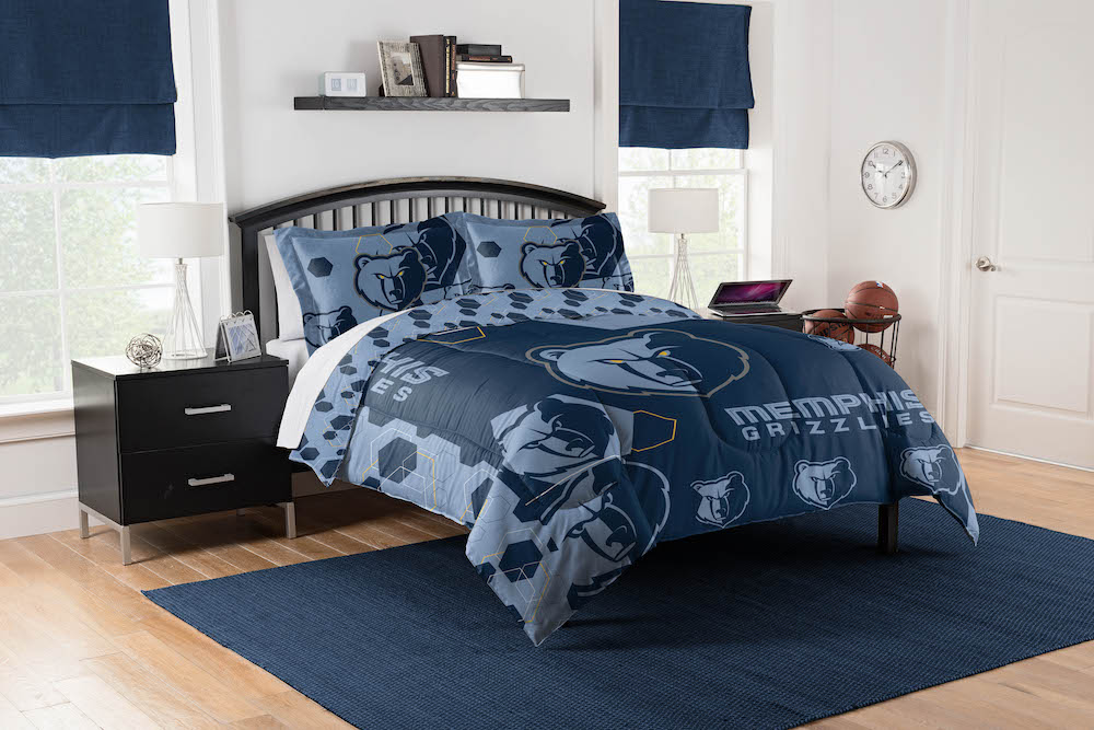 Memphis Grizzlies QUEEN/FULL size Comforter and 2 Shams