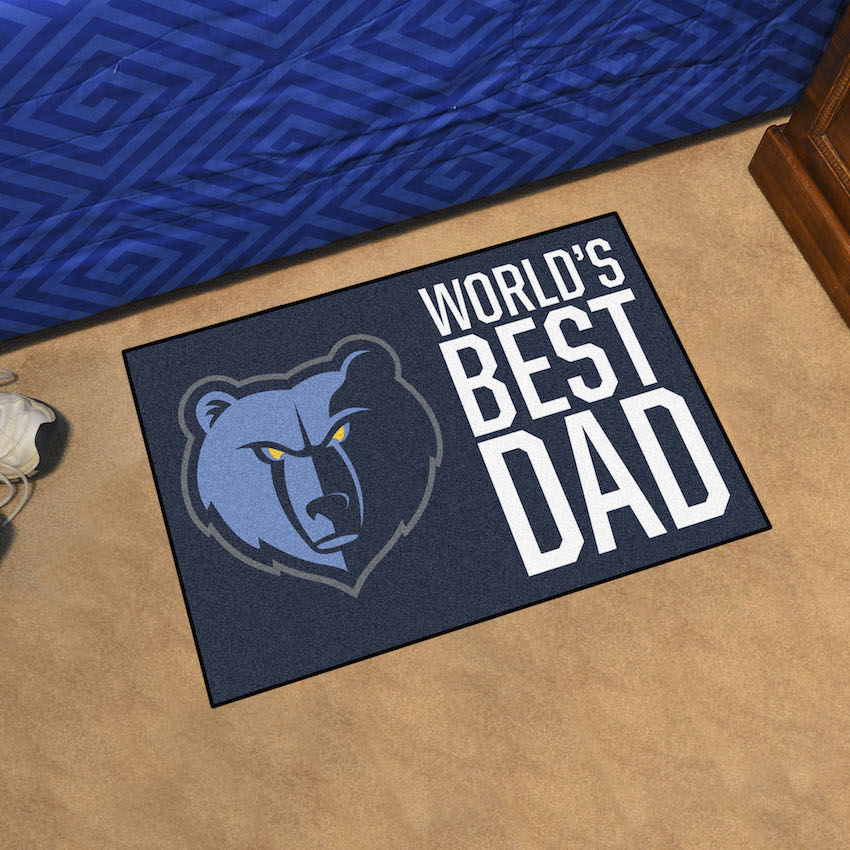 Memphis Grizzlies 20 x 30 WORLDS BEST DAD Floor Mat