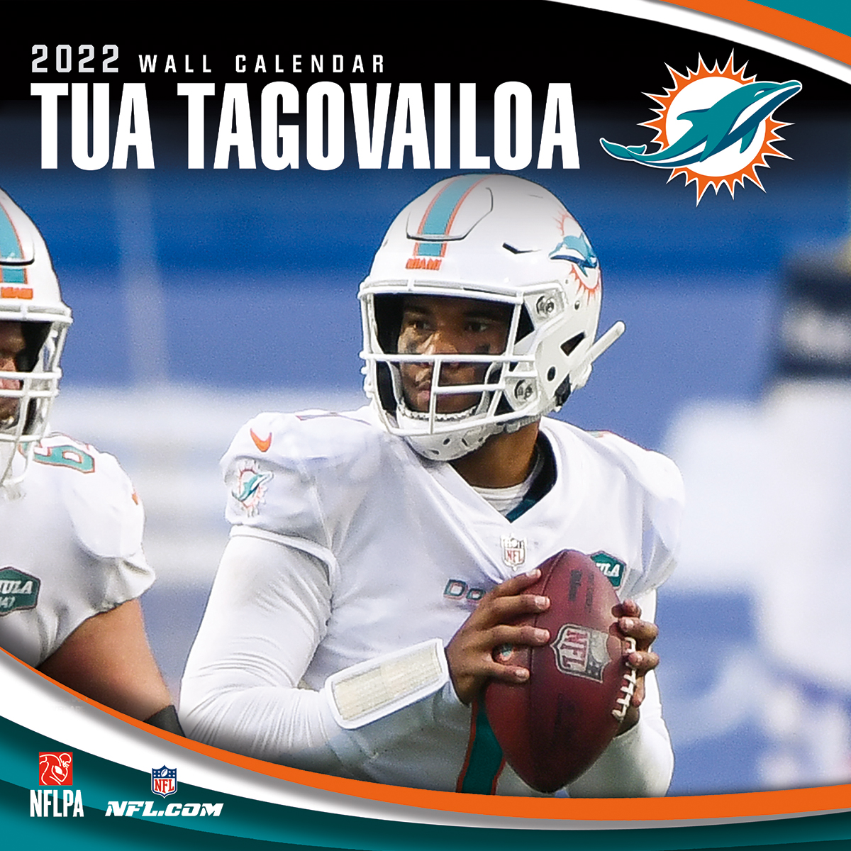 Miami Dolphins Tua Tagovailoa 2022 NFL Wall Calendar