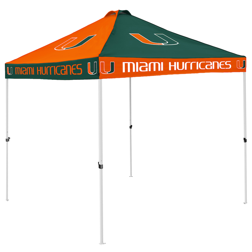 Miami Hurricanes Checkerboard Tailgate Canopy