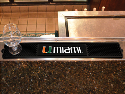 Miami Hurricanes Bar Drink Mat