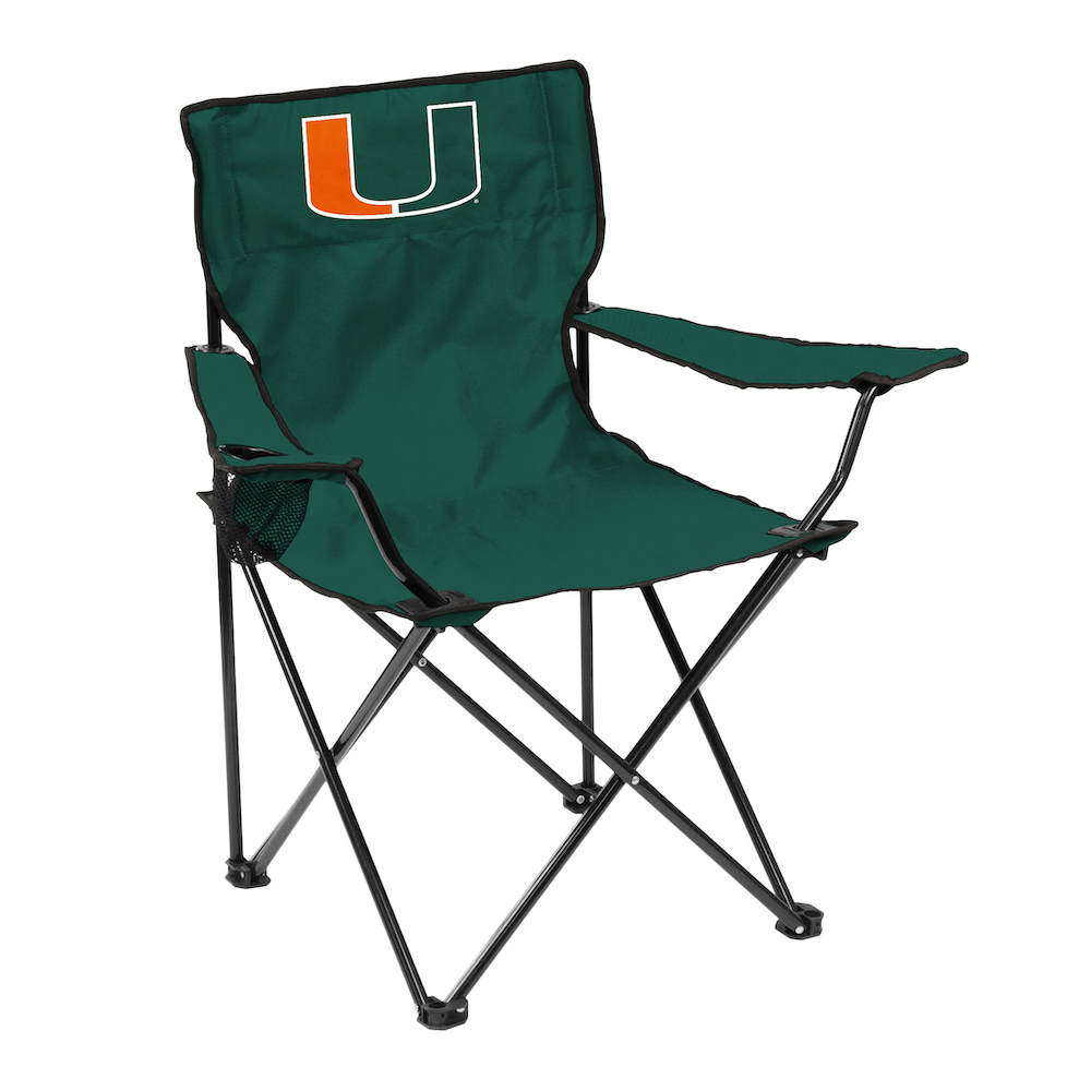 Miami Hurricanes QUAD style logo folding camp chair