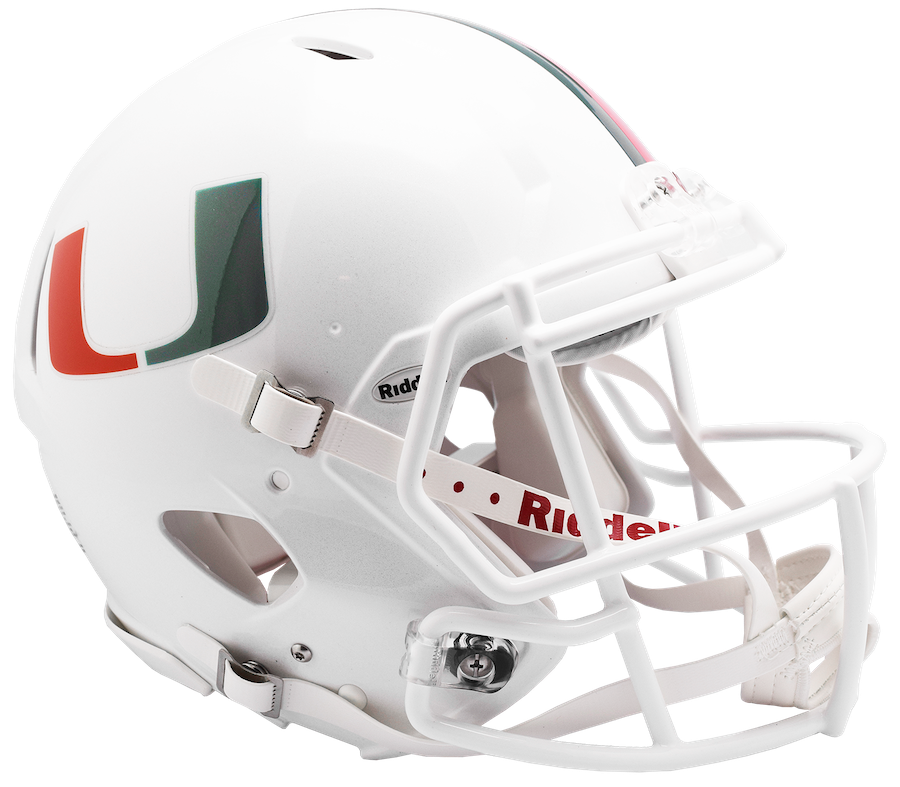 Miami Hurricanes SPEED Revolution Authentic Football Helmet