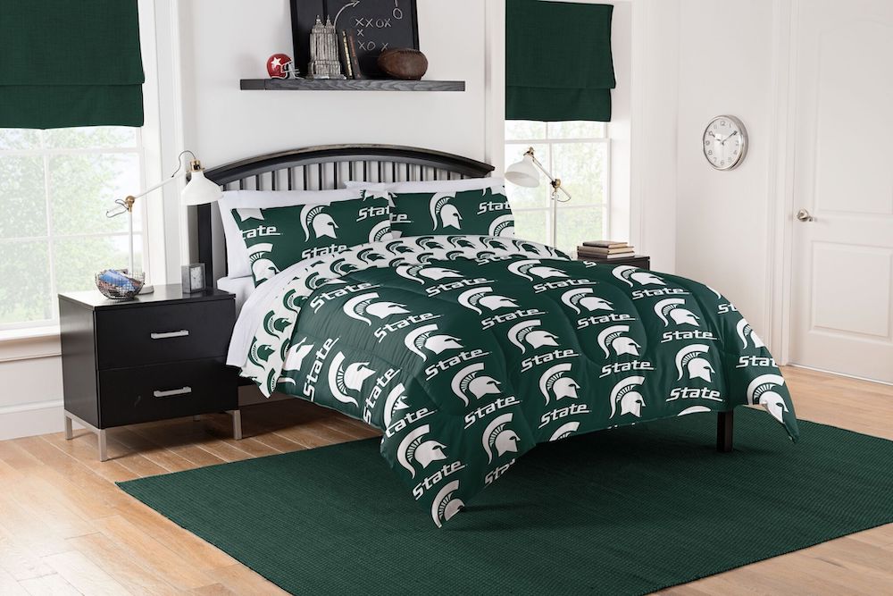Michigan State Spartans QUEEN Bed in a Bag Set