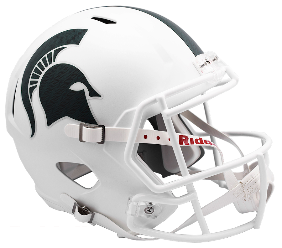Michigan State Spartans SPEED Replica Football Helmet - WHITE