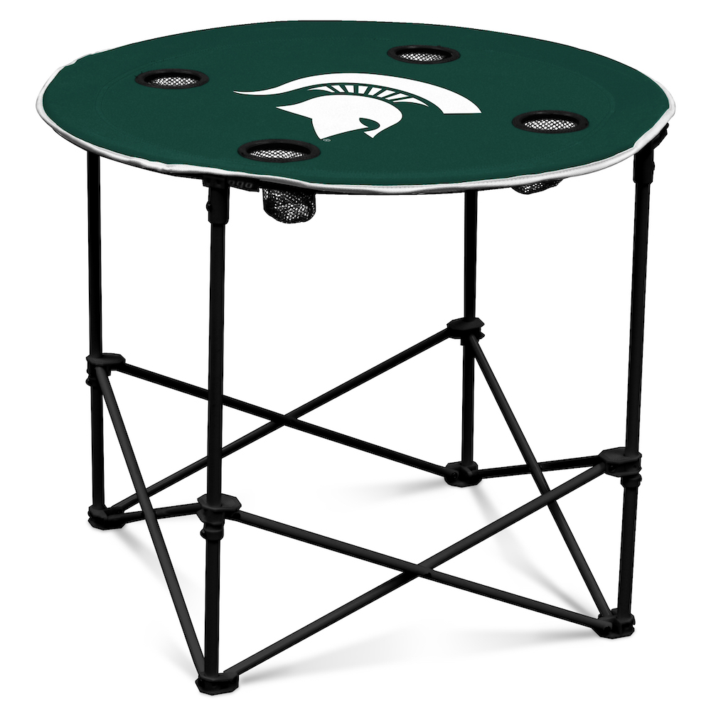 Michigan State Spartans Round Tailgate Table